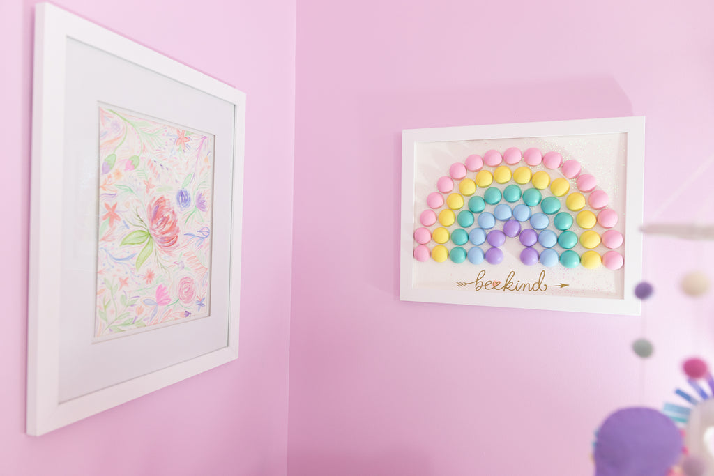DIY Rainbow Nursery Wall Art