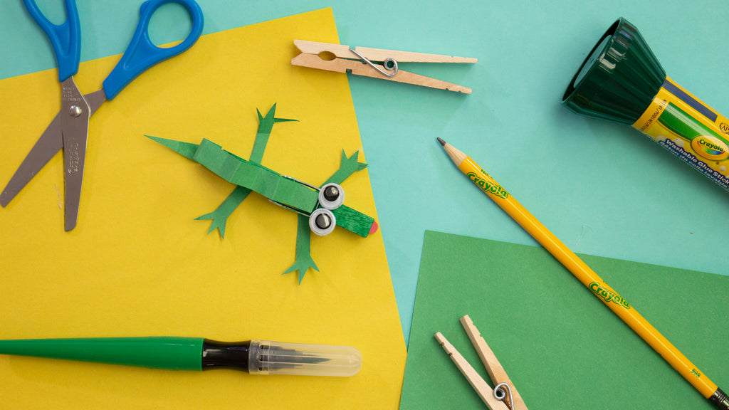 Clothespin Alligator Kids Crafts