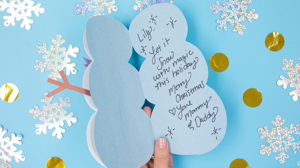 3D Snowman Card Kids Craft