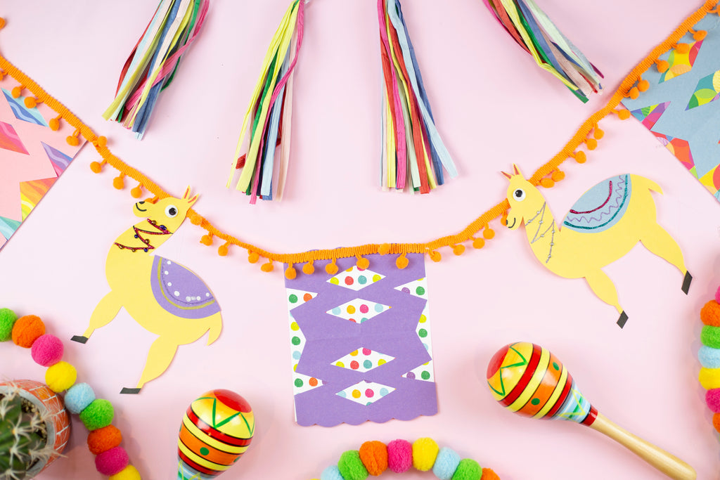 DIY Llama Party Banner
