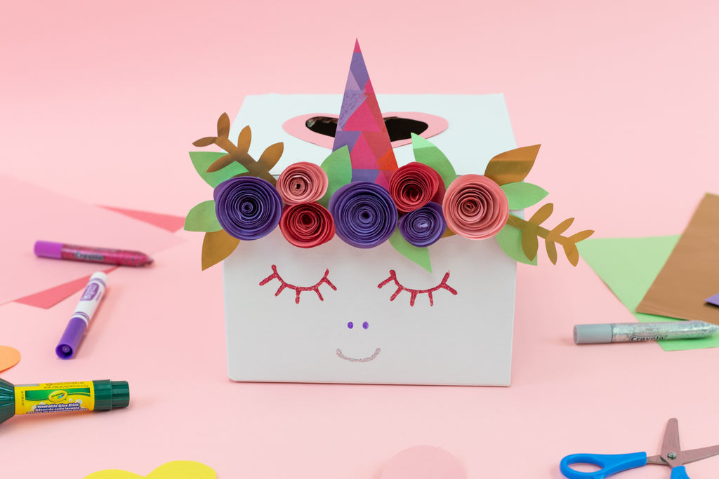 Unicorn Valentine's Day Card Box