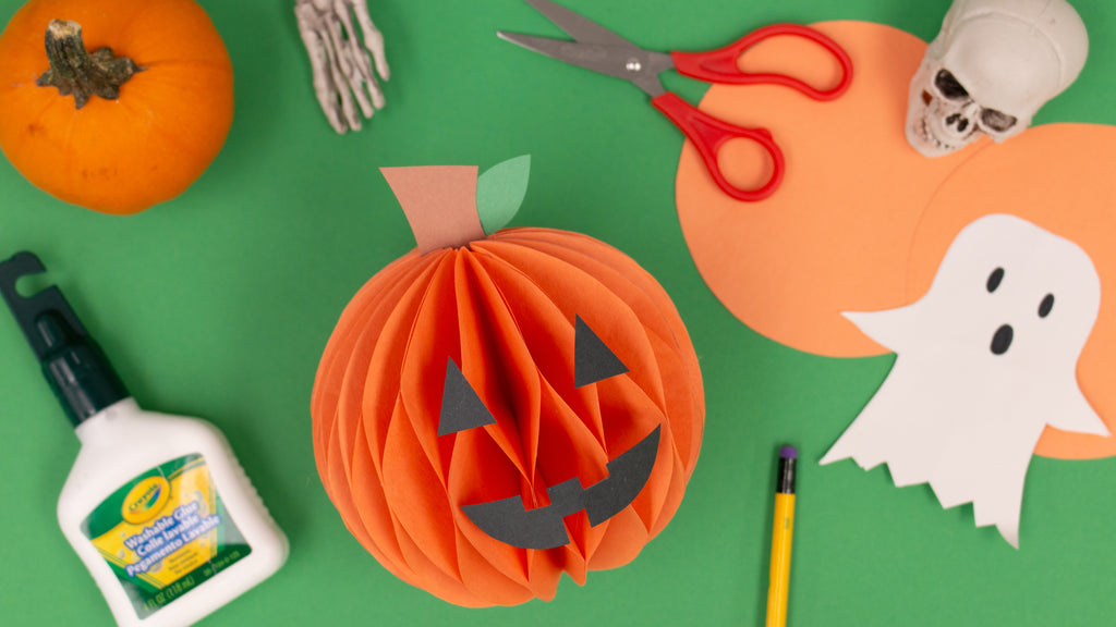 DIY Honeycomb Pumpkin