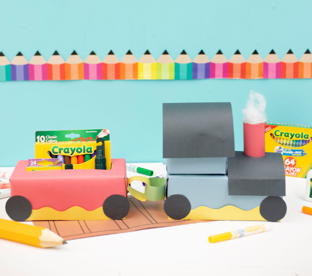 Tissue Box Train Back to School