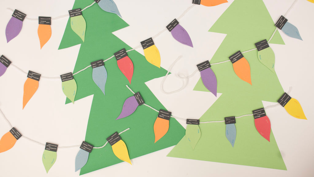 Construction Paper Christmas Light Kids Craft
