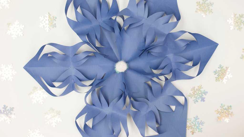 3D Paper Snowflake Kids Craft