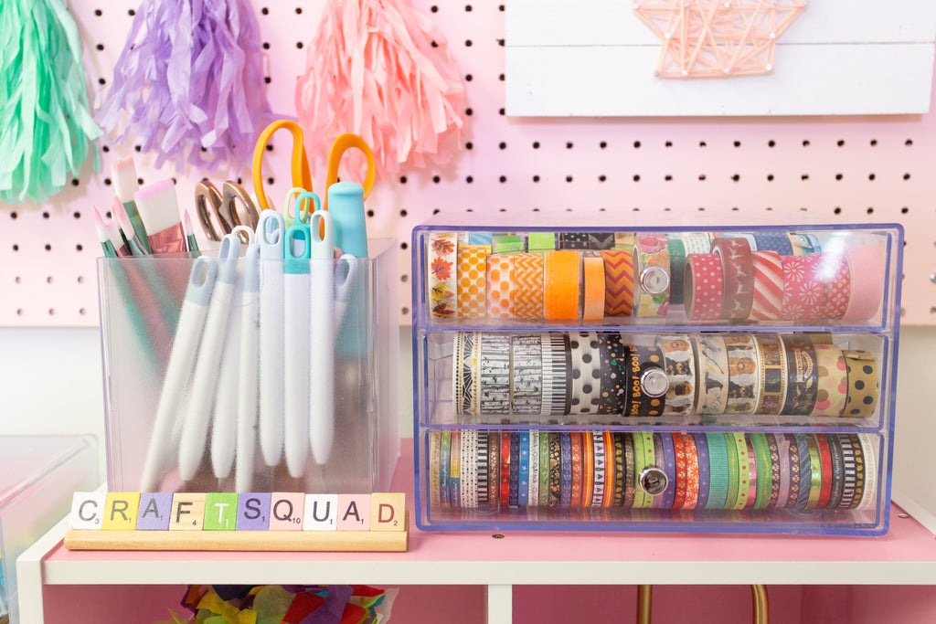 Craft Room Storage Deflecto Stackable Cube Organizers