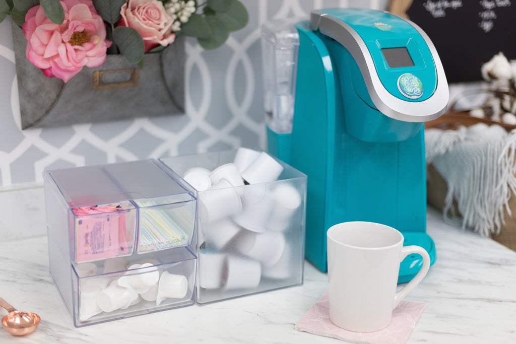 Deflecto Stackable Storage Cubes - DIY Coffee Bar