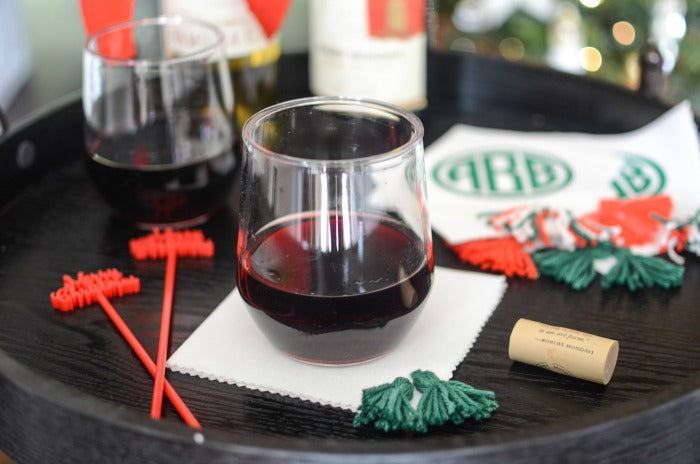 DIY Holiday Cocktail Napkins
