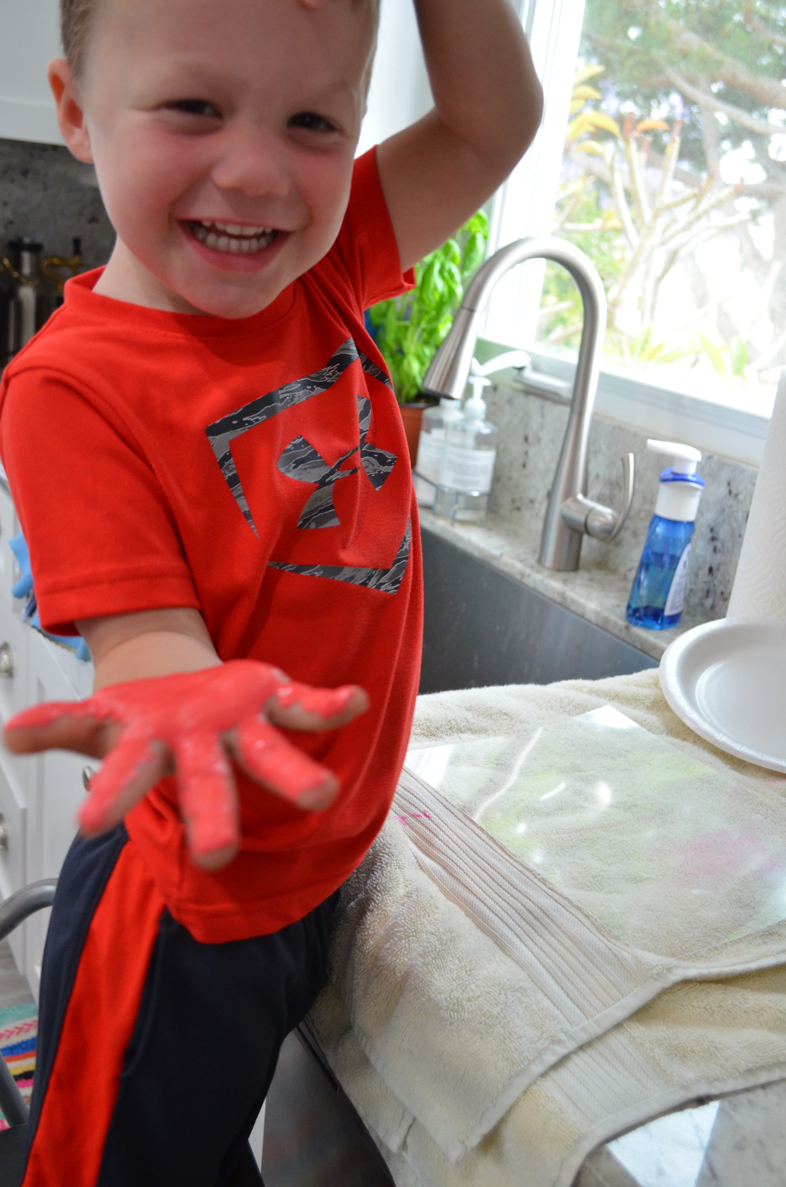 DIY Handprint Keychain