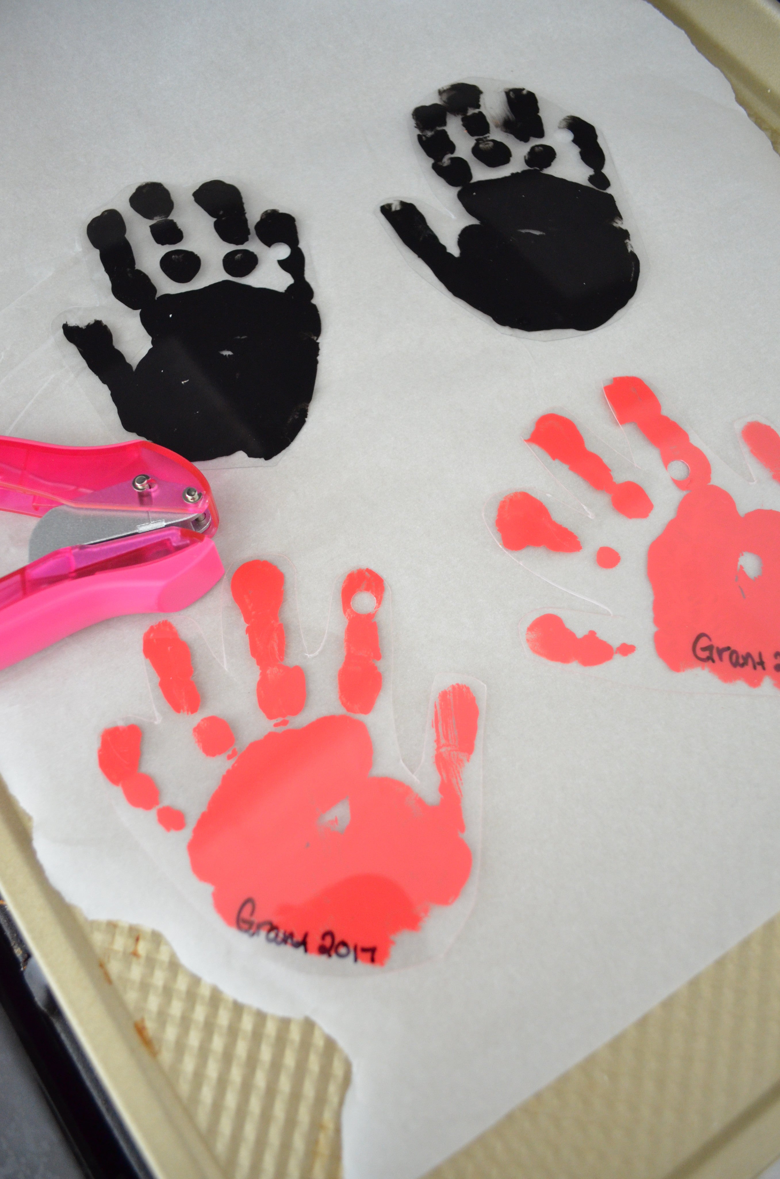 DIY Handprint Keychain