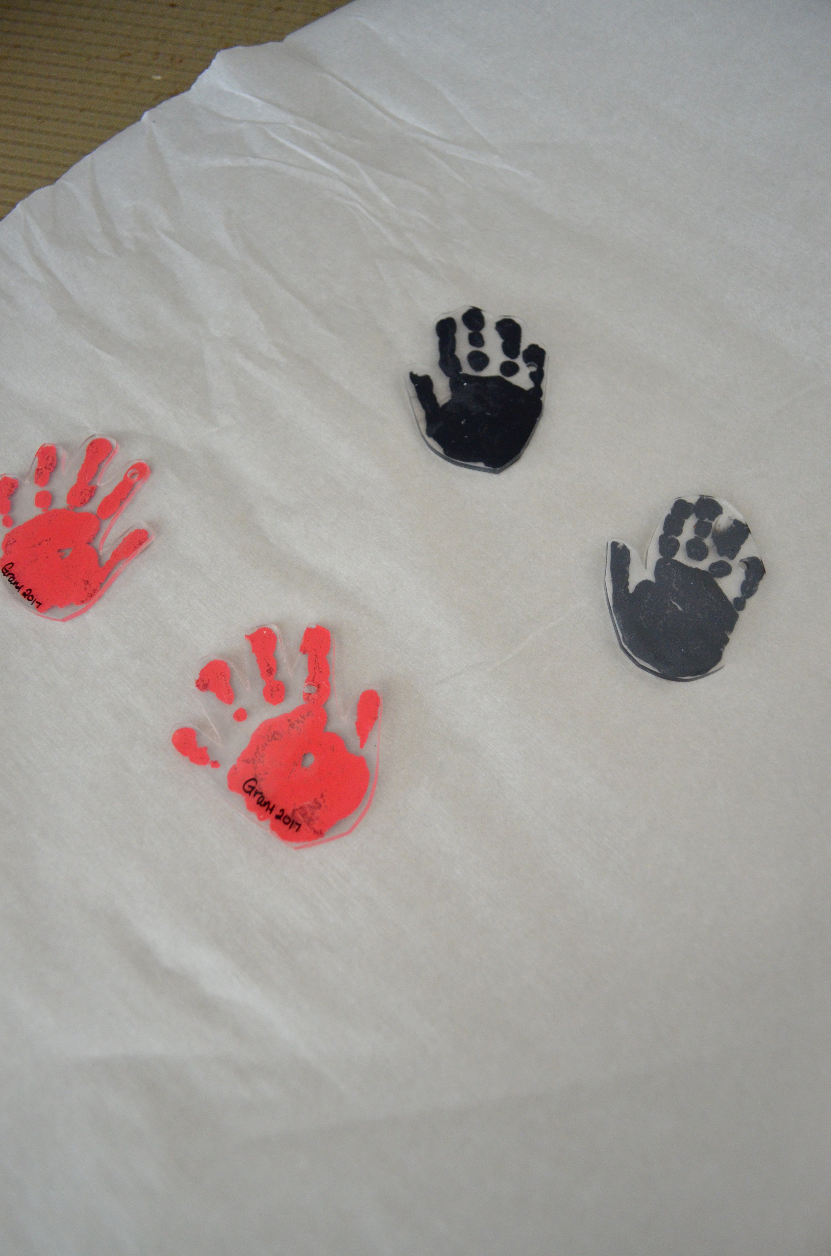 DIY Handprint Keychain