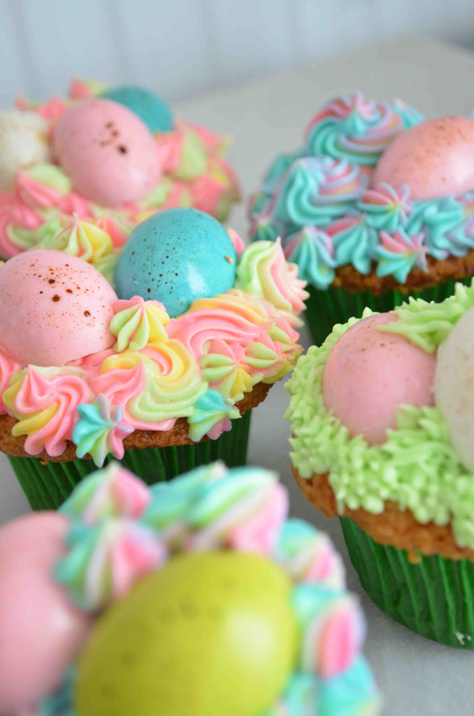 Speckled Egg Cupcakes