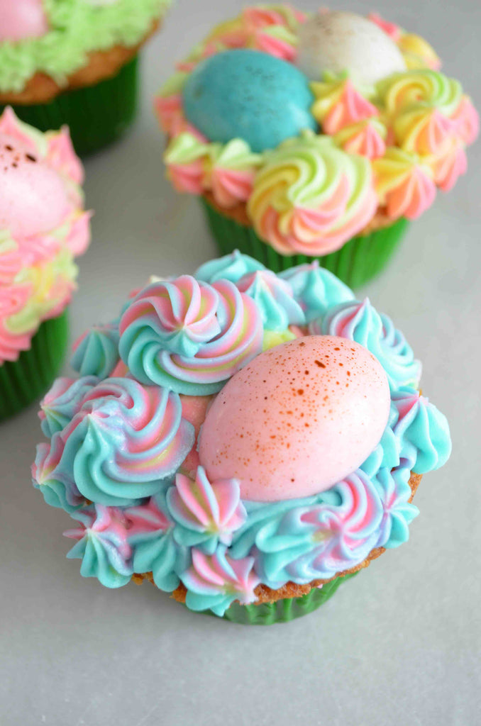 Speckled Egg Cupcakes