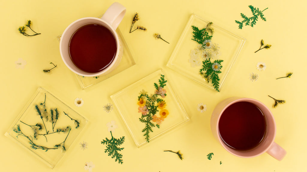Epoxy Resin Pressed Flower Coasters