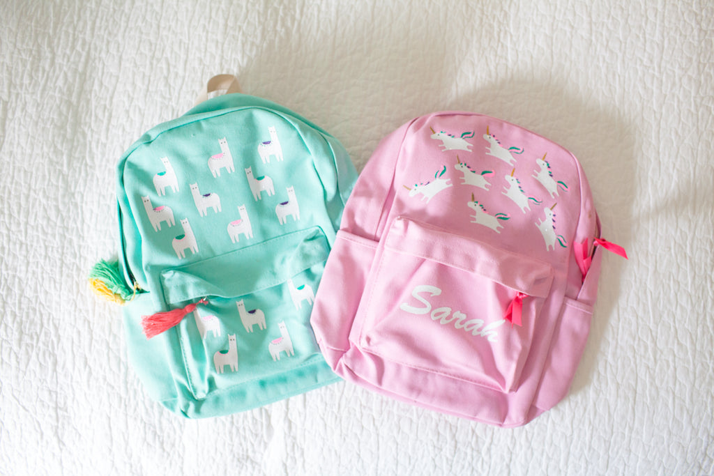 DIY unicorn book bag