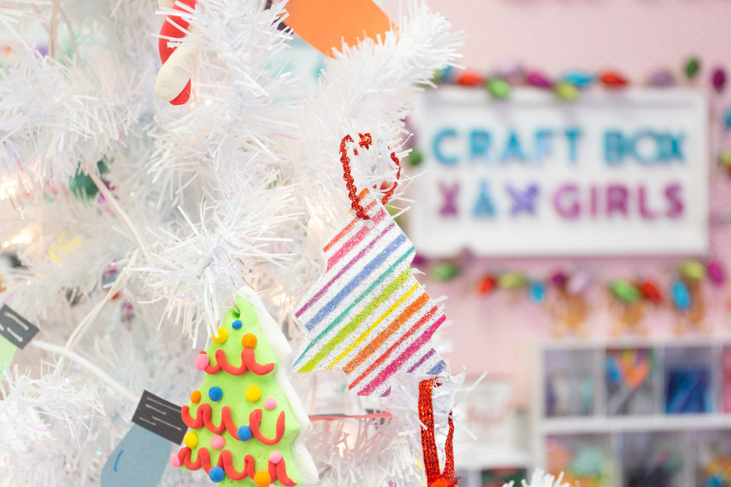 Cardstock and Glitter Ornament