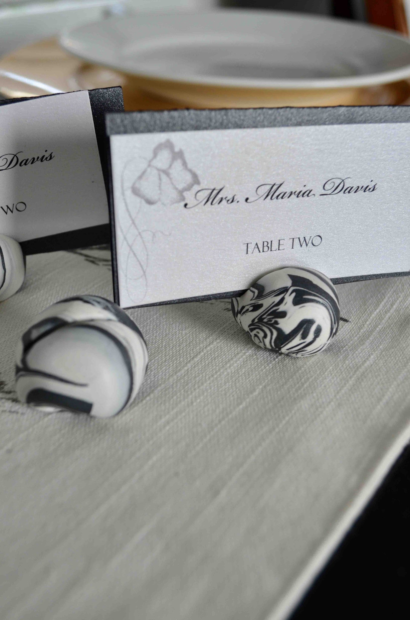 DIY Marble Place Holders 