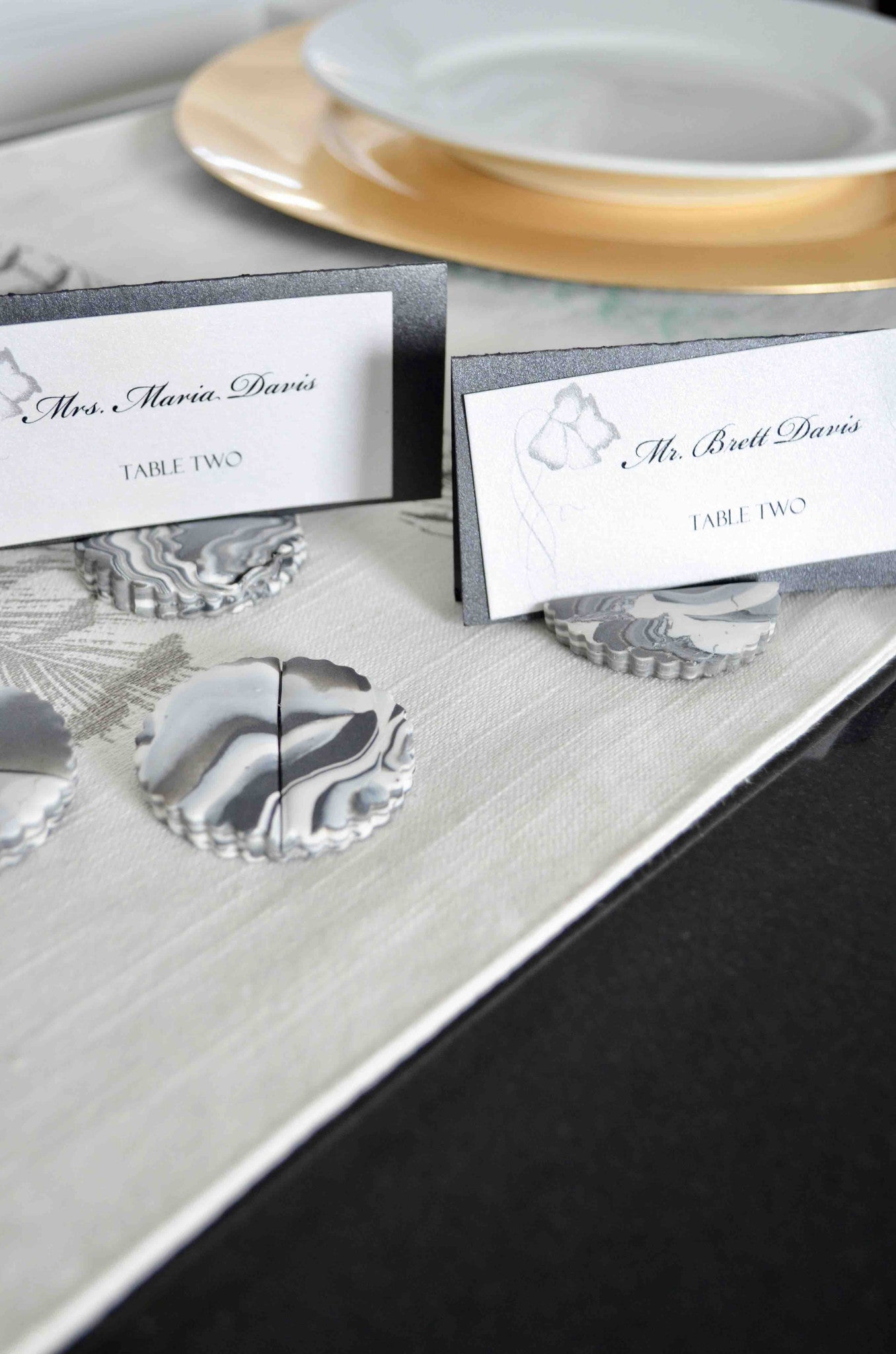 DIY Marble Place Holders