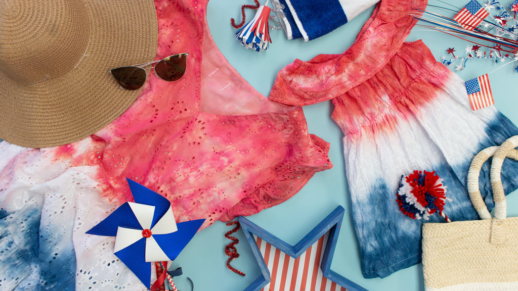 Mommy and Me Patriotic Tie-Dye Dresses
