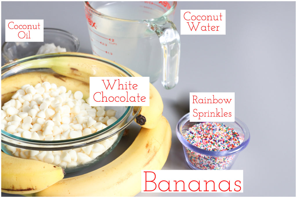 banana unicorn popsicles