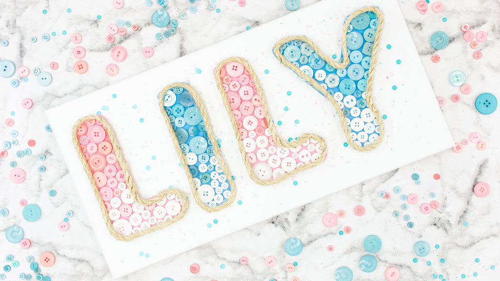 DIY Kids Room Name Sign