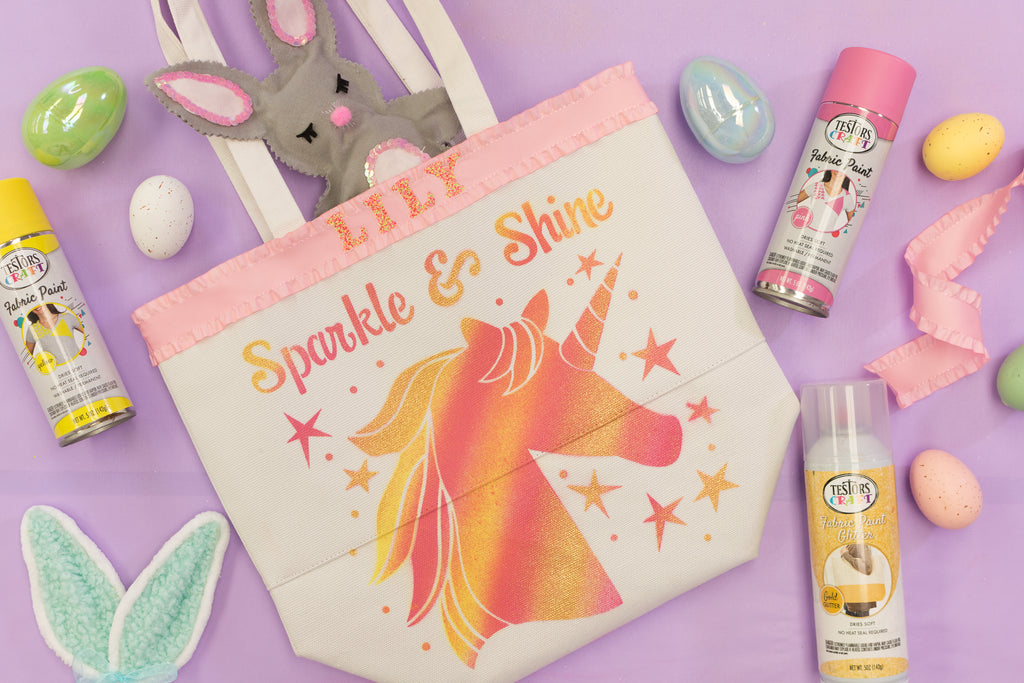 DIY Unicorn Easter Tote