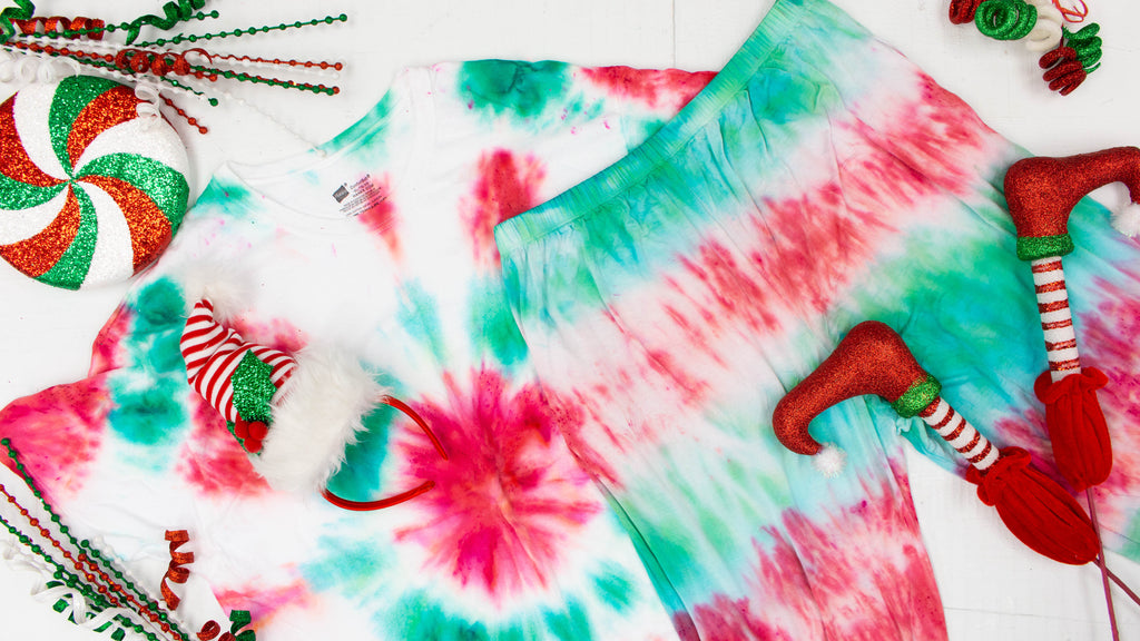 Tie Dye Christmas Pajamas