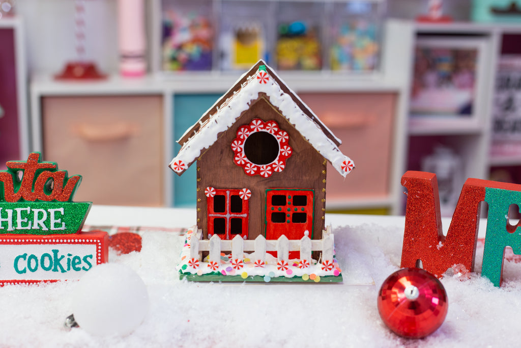 DIY Faux Gingerbread House