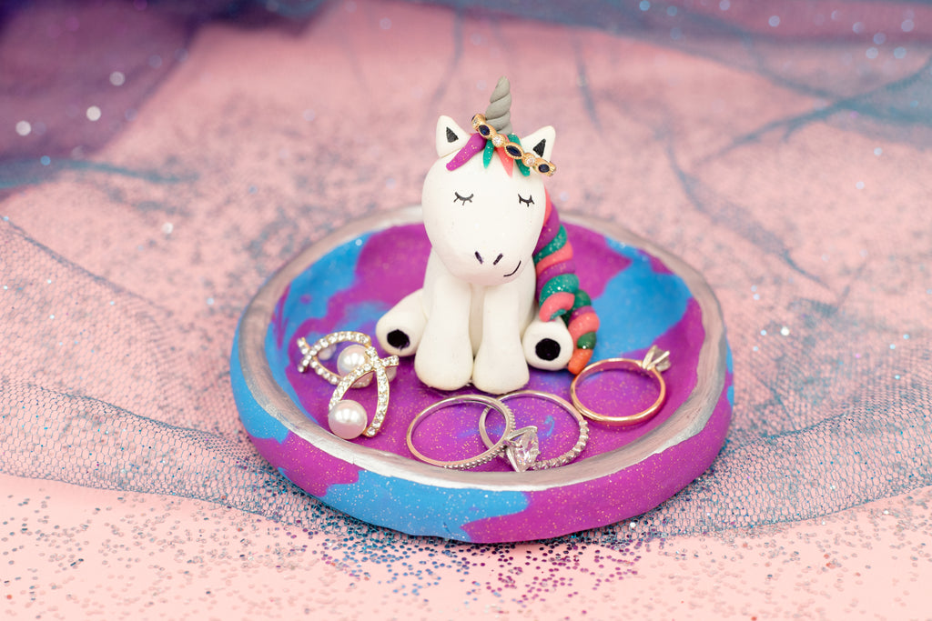 Sculpey Glitter Unicorn Dish