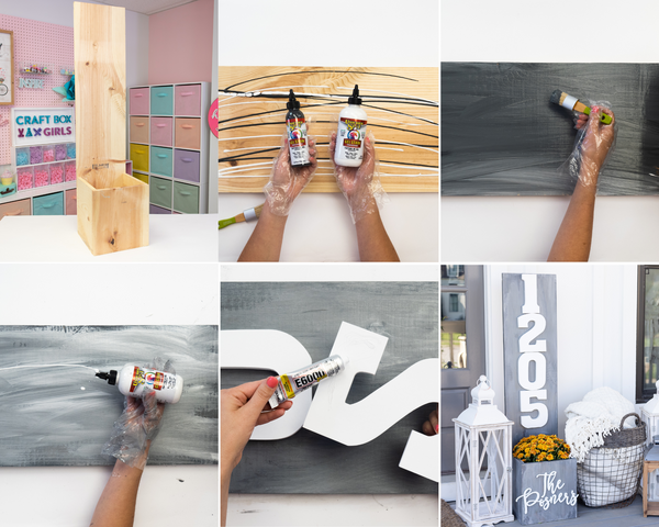 DIY Stained Garden Box