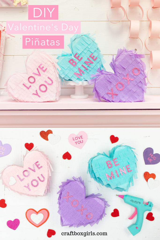 DIY Valentine's Day Conversation Heart Piñata
