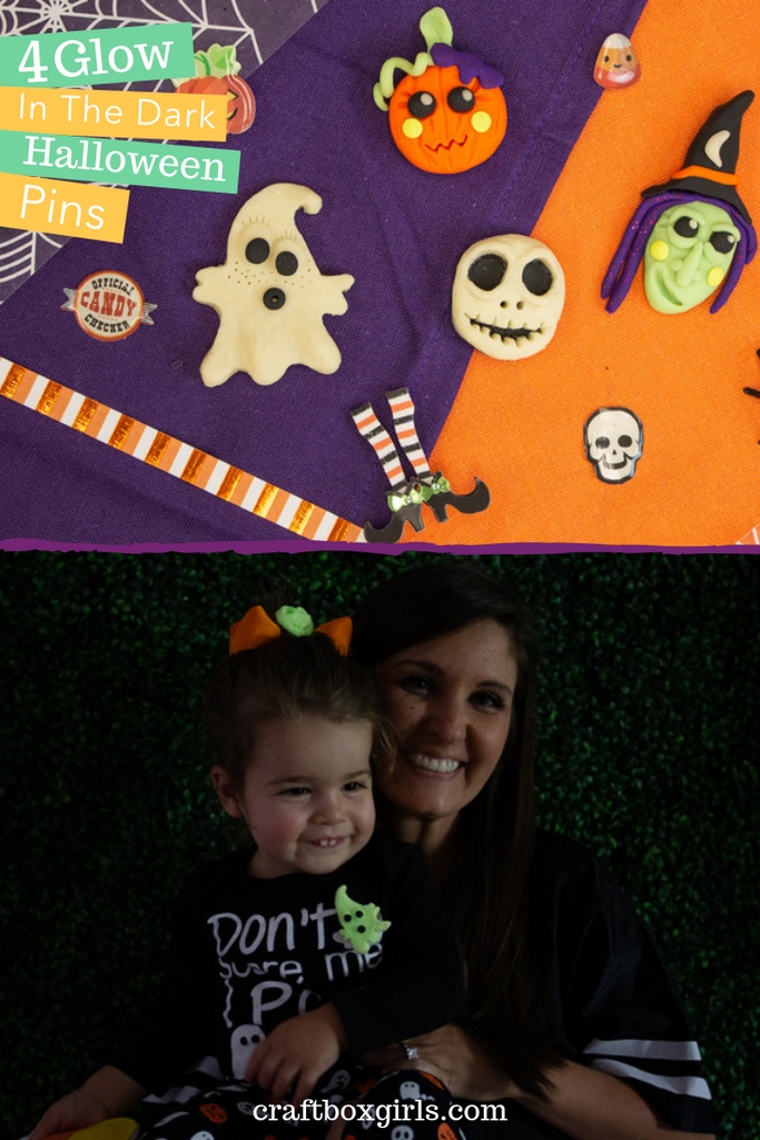 Sculpey Glow-in-the-Dark Halloween Pins for Trick or Treat