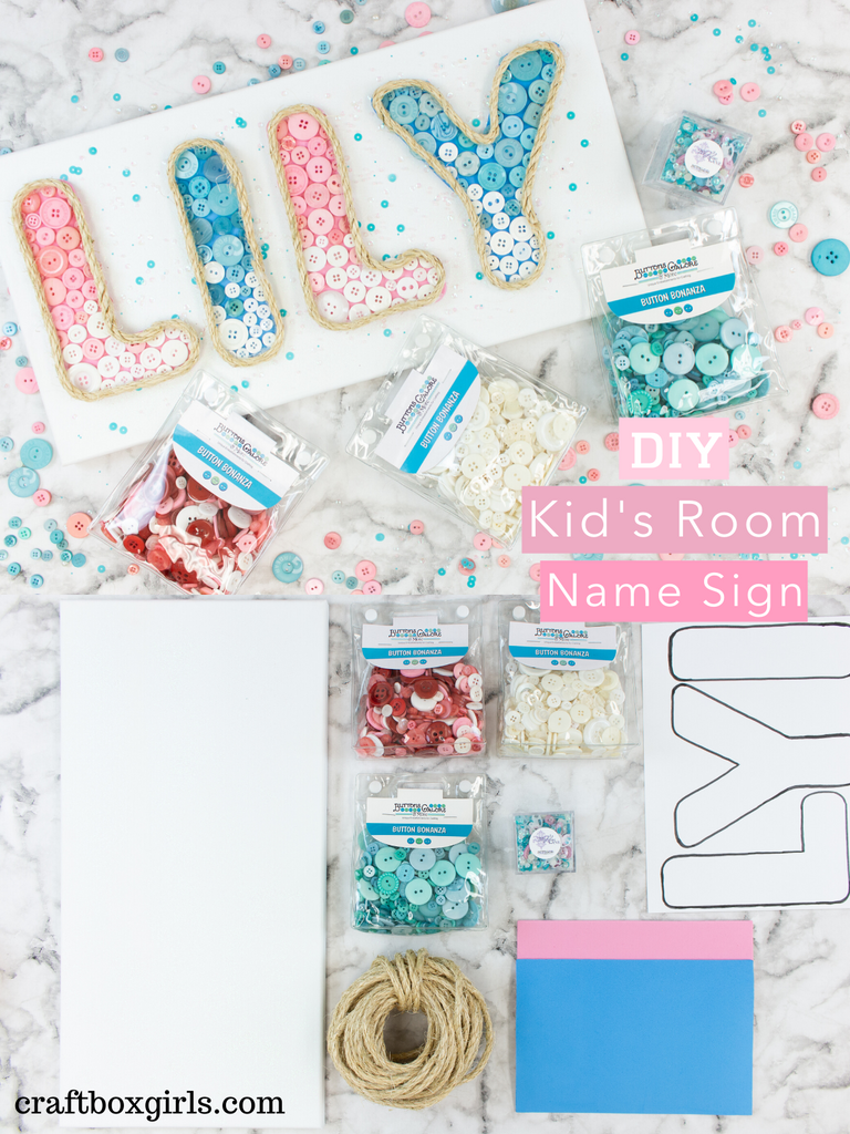 DIY Kids Room Name Sign