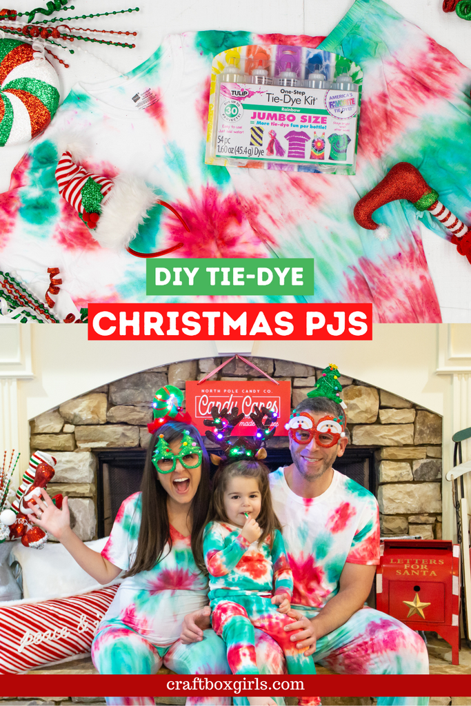 DIY Family Matching Christmas Tie Dye Pajamas