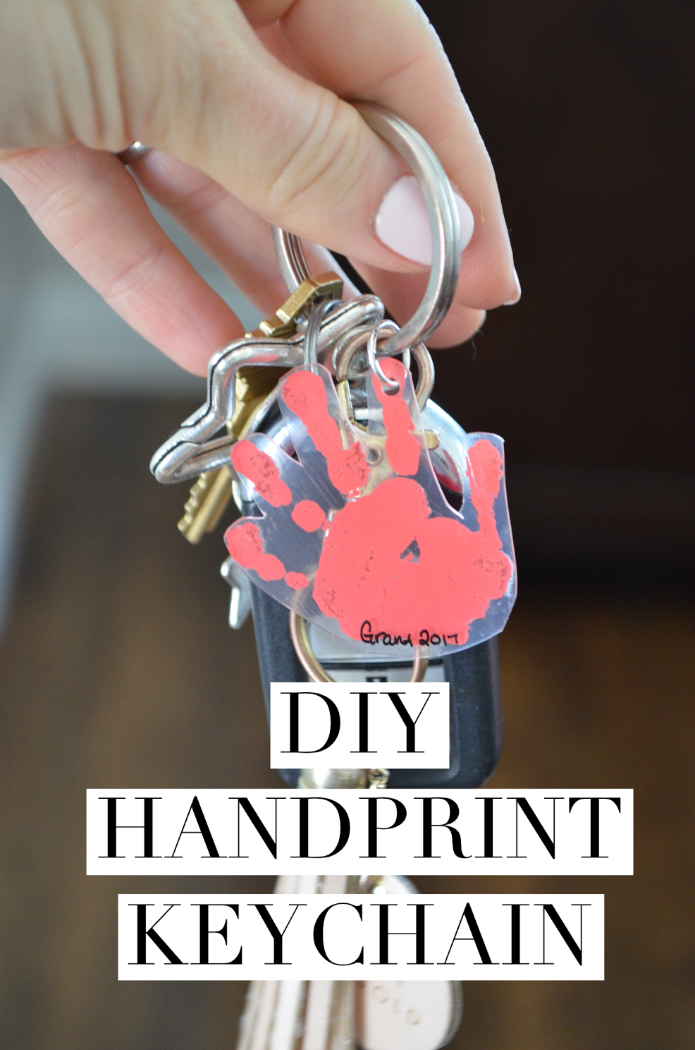 DIY Handprint Keychain